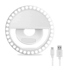 Bestpreis LED Ringlicht Selfie Ring Light Licht Handy USB Wiederaufladbar