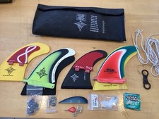 Windsurfing Fin Lot W/ Case