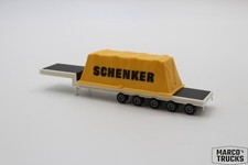 Herpa 5-Achs Offset Pritschenauflieger, weiß, "Schenker" 1:87 /H24356