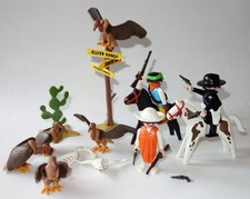 Playmobil Western Banditen 3748 Mexikaner Geier Kaktus Wegweiser  usw. TOPP