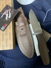 Starkes LionSteel Acha - Natural Canvas Satin - Outdoor Messer Bushcraft Fixed