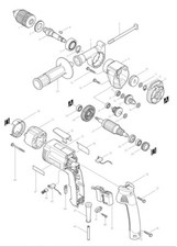 Makita Ersatzteile für Bohrmaschine DP4001