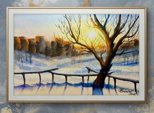 Aquarell original kunst - aquarell,