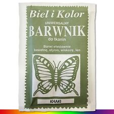 10 g Textilfarbe Khaki Stofffarbe Batikfarbe Stoff Färben Nachfärben