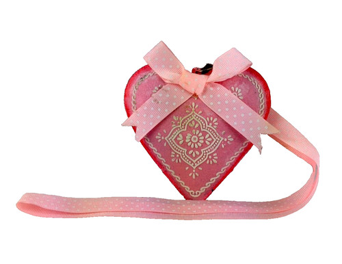 Herz blech rosa - herz,
