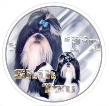 Design Aufkleber Shih Tzu 1 Shihtzu „ Löwenhund “  Dog Hund Autoaufkleber