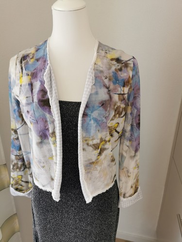 Strickjacke 36 blumen - strickjacke,