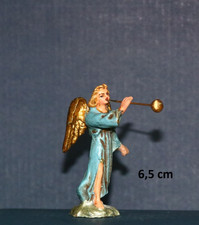 MAROLIN Krippenfigur Engel mit Posaune Pappmachee Masse (passt zu 6-7cm Figuren)