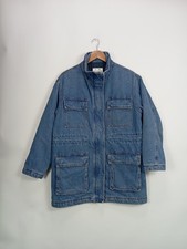 Pull&Bear Damen Jeansjacke Gr. 36/S Blau Casual