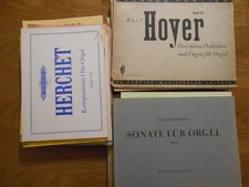 Konvolut 48x Orgel Noten