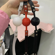 BDSM Mundknebel Ballknebel 48 mm Ball Bondage Sklave Paar Open Mouth Ball Gag