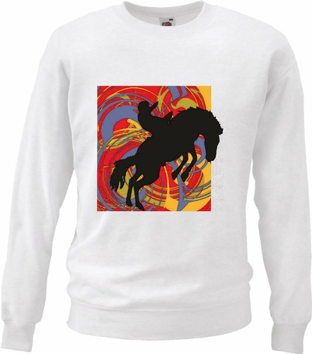 Sweatshirt vintage pferde - sweatshirt,