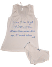 Louis & Louisa kurzer Pyjama Schlafanzug weiß NEU Gr. XL Kleine Engel