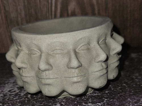übertopf gesicht vase deko - Übertopf,