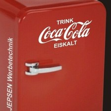 TRINK Coca Cola EISKALT Aufkleber 20x10cm für Mini Kühlschrank Kühltruhe