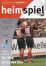 SC Freiburg gegen Schalke Programm 22.09.2001 Heimspiel Poster Magazin Sammler