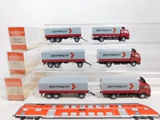 3x Wiking H0 1:87 455 Fernlastzug MB/Mercedes Zeitfracht NEUW+OVP #CY966-0,5