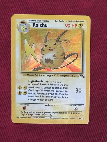 Raichu fossil set - raichu,