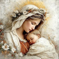 Wandbild heilige maria - wandbild,