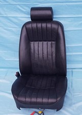 Original Jaguar XJ40 XJ81 XJ6 XJ12 Sitze Vorne Links Leder Elektrisch Schwarz