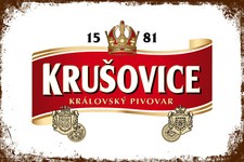 Blechschild KRUSOVICE 30 x 20 cm Metallschild Retro Vintage (033730)