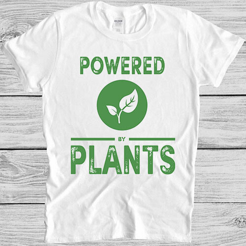 Powered plants shirt - plants, t-shirt