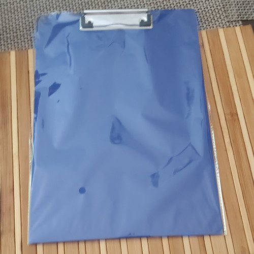 Blaue klemmmappe klemmbrett - blaue, klemmmappe/klemmbrett