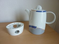Kaffeekanne mit Stövchen von Thomas Porzellan / Serie: York Cubic
