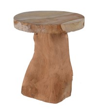 Teak Hocker 30x25 cm - Massiv