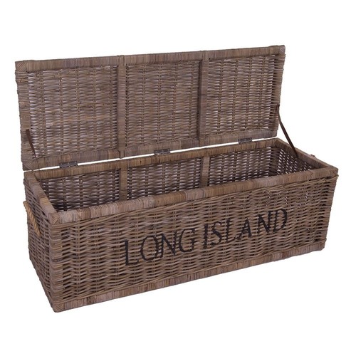 Korbtruhe long island groß - korbtruhe,