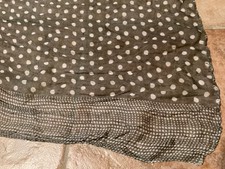 Tuch Schal 100 x 175 cm Punkte grau weiß