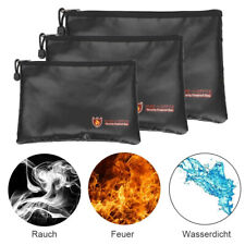 Neu Wasserdicht Feuerfest Feuerfeste Dokumententasche Geldkassette Feuersichere