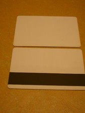 Plastik karten weiß 86x54mm