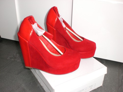 Pumps keilabsatz wedges - keilabsatz, rot