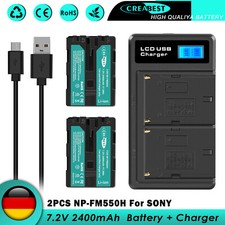 2x 2.4AH NP-FM500H Akku & Dual