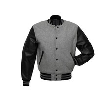Plain custom men black varsity