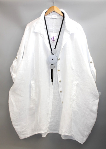 Moonshine leinen bluse mantel - bluse,