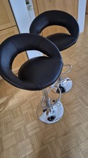 2er Set Barhocker Barstuhl Tresenhocker Küchenhocker Drehhocker mit Fußstütze