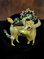 Vintage brosche stier - vintage, trifari