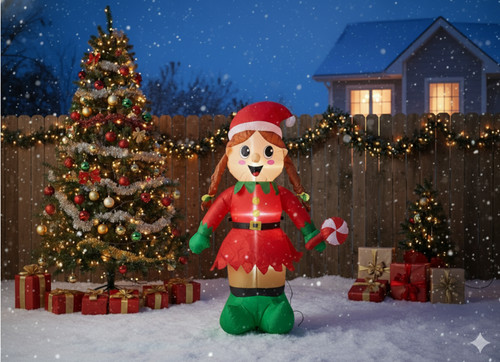 150cm elf aufblasbar - 150cm, led