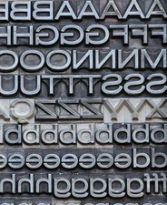 AURORA breithalbfett 16 Bleischrift Bleisatz Buchdruck Bleilettern Schrift ABC