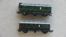 Märklin H0 2 alte Abteilwagen, 3. Klasse, 3-achsig