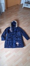 WOW *** Joe Browns Mantel Kapuze mit Fellimitat blau Stickerei Taschen BLAU