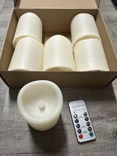 ZIYOUDOLI 6er Set  Outdoor LED Kerzen mit Fernbedienung Neu