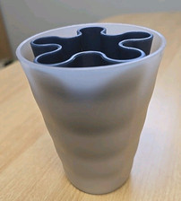 Tupperware Becher 330 ml – Weiß- Getränkebecher / Zahnputzbecher / Pinselbecher