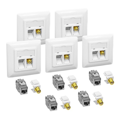 Cat6a netzwerkdose mit - 5x,