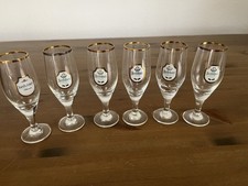 6 Iserlohner Pilsener Pinnchen Shots Bierwerbung Brauerei selten Glas Gläser 