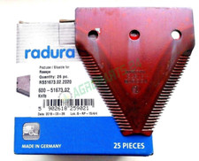 25x  Mähmesserklinge