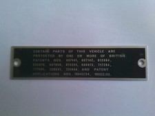 Nameplate plate bmc austin - bmc,