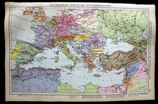 -ANDREES HAND ATLAS MAP PLATE